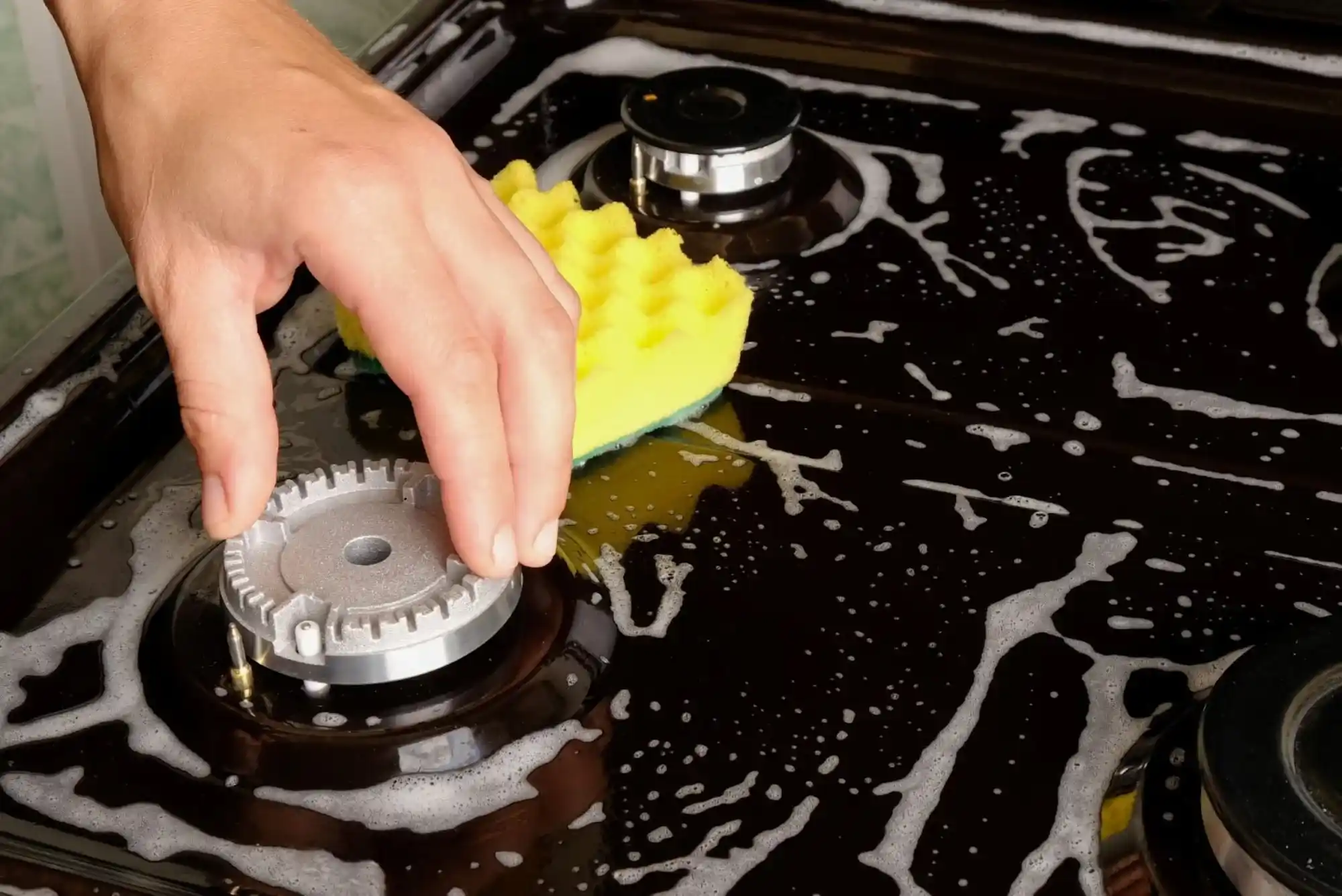 How to Clean Stove Underneath the Burners
