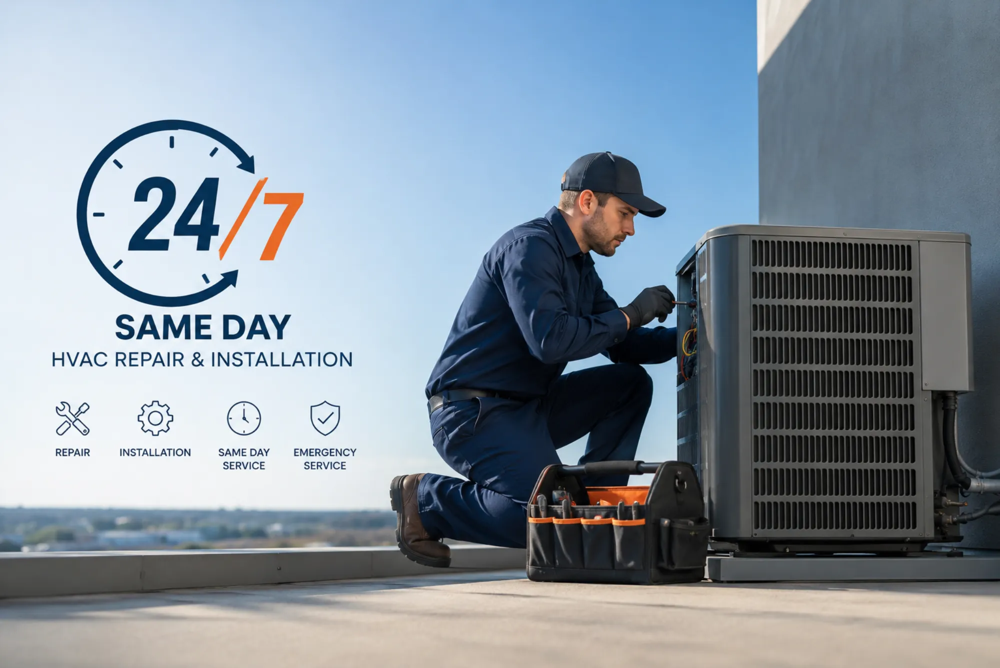 Same Day Emergency HVAC Repair And Installation
