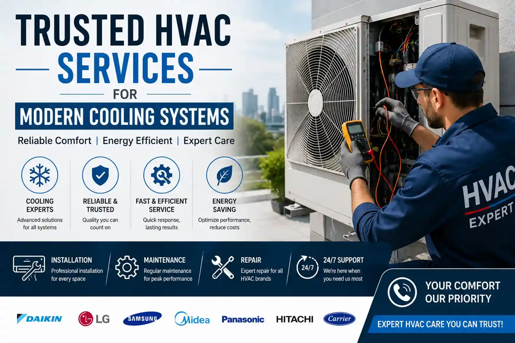Trusted HVAC Services For Modern Cooling Systems